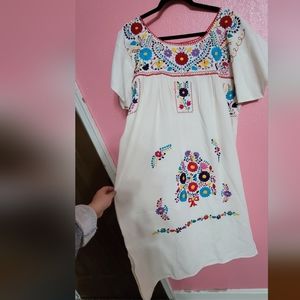 Liliana Cruz Mexican Embroidered Dress